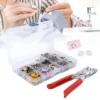 Sewing Snap Buttons Sets Press Tool Kit (100 pcs)