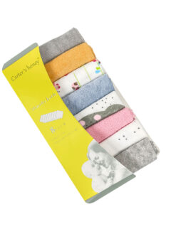 Carter's Honey Cotton Baby Wash Cloth Towel - 8pcs (Random Color Pack)